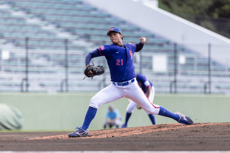 台灣隊先發投手劉任右。（棒協提供）