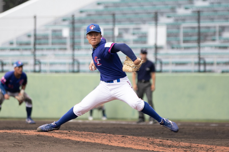 台灣隊中繼王奕翔。（棒協提供）