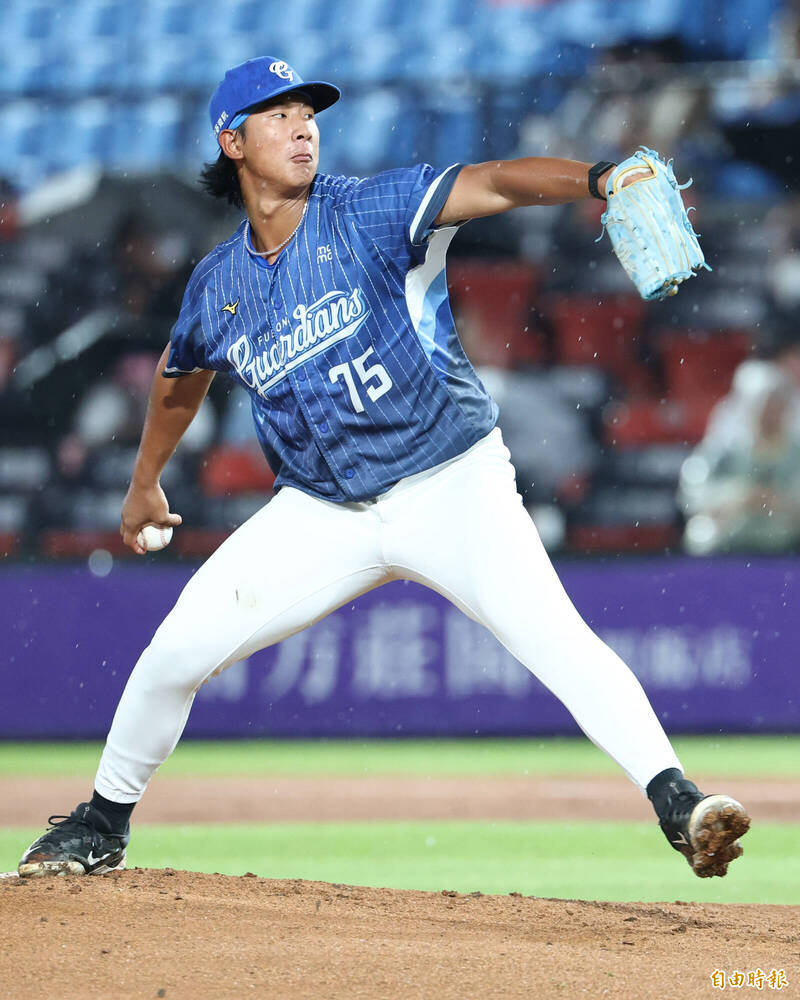 富邦悍將先發投手陳鐿中。（資料照，富邦悍將提供）
