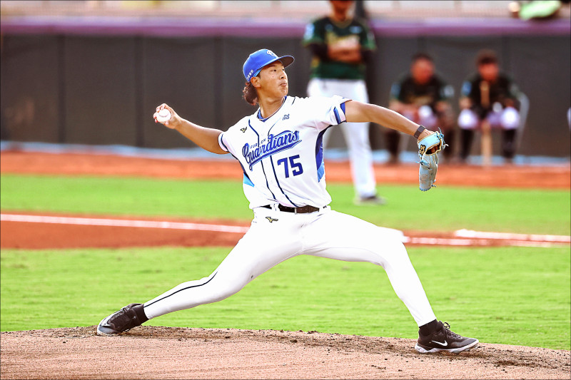 陳鐿中投出6局失2分，率悍將拿下二軍冠軍賽首戰勝利。（中職提供）