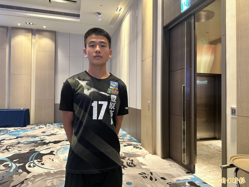 豐原高商隊長莊子霆。（記者盧養宣攝）