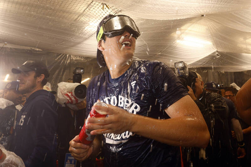 大谷翔平將在國聯分區系列賽首戰擔任先發投手。（美聯社）