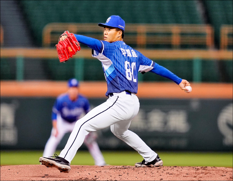悍將先發投手游霆崴。（富邦悍將提供）