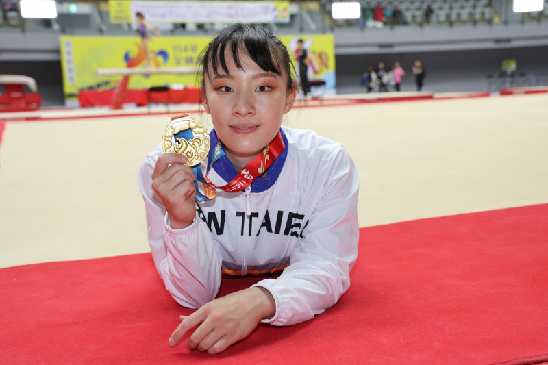 丁華恬抱病奪全運會女子競技體操全能金牌。（全運會提供）