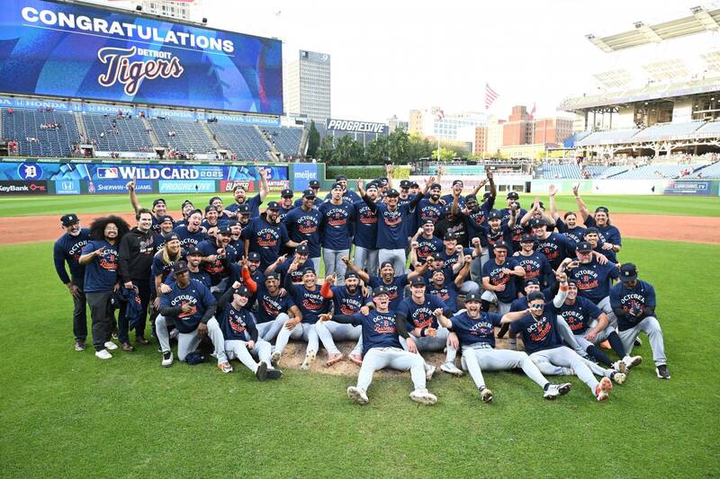 老虎闖進美聯分區系列賽。（法新社）