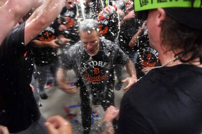 老虎闖進美聯分區系列賽。（法新社）