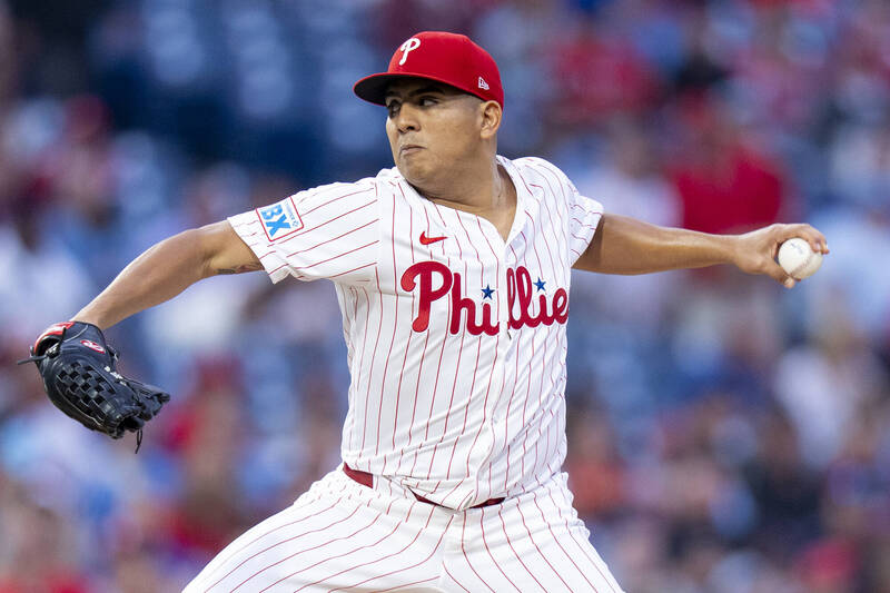 費城人左投R.蘇亞雷斯。（資料照，美聯社）