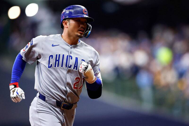 鈴木誠也。（法新社）