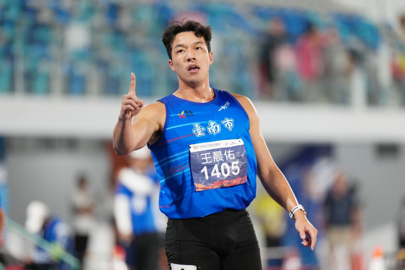 田徑王晨佑十項全能4連霸。（南市體育局提供）