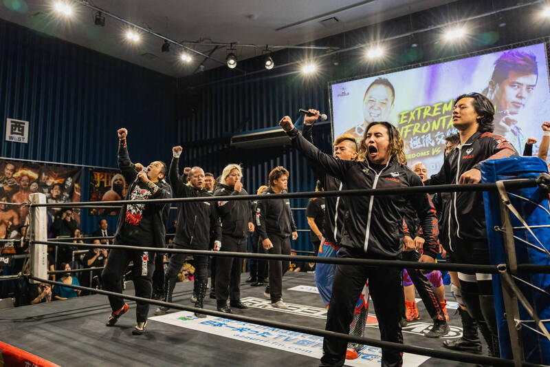 台日摔角「極限交鋒」對抗！11/29決戰桃園。（主辦單位提供）