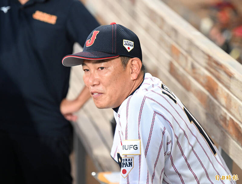 日本隊監督井端弘和。（資料照，記者李惠洲攝）