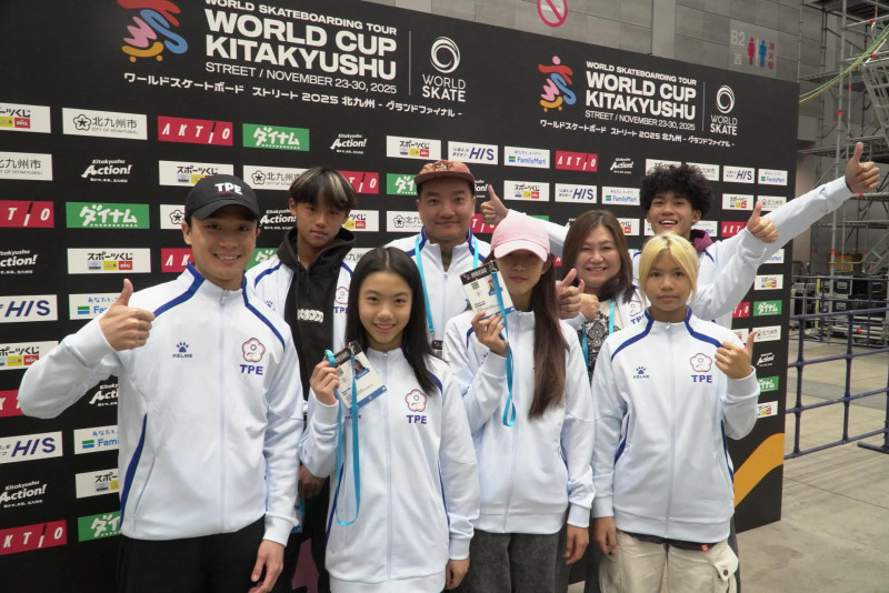 台灣派出5位選手參加2025街式滑板世錦賽（SK8FORLA28提供）