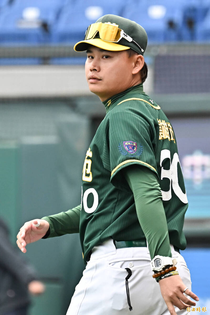 高苑工商總教練林樺慶。（記者陳志曲攝）