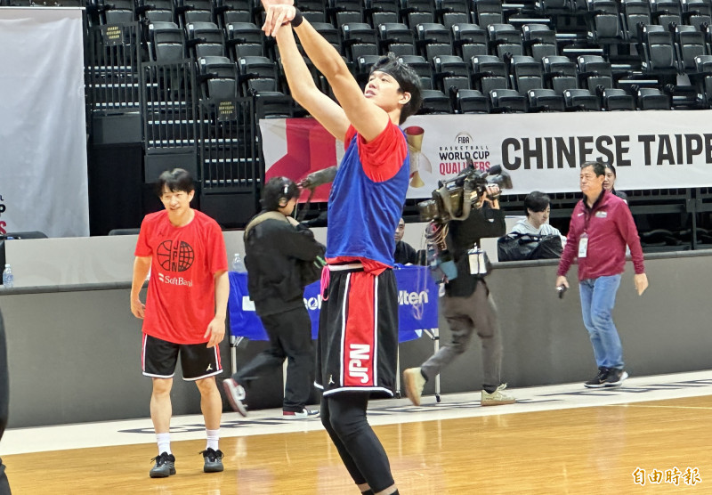 渡邊雄太。（記者盧養宣攝）