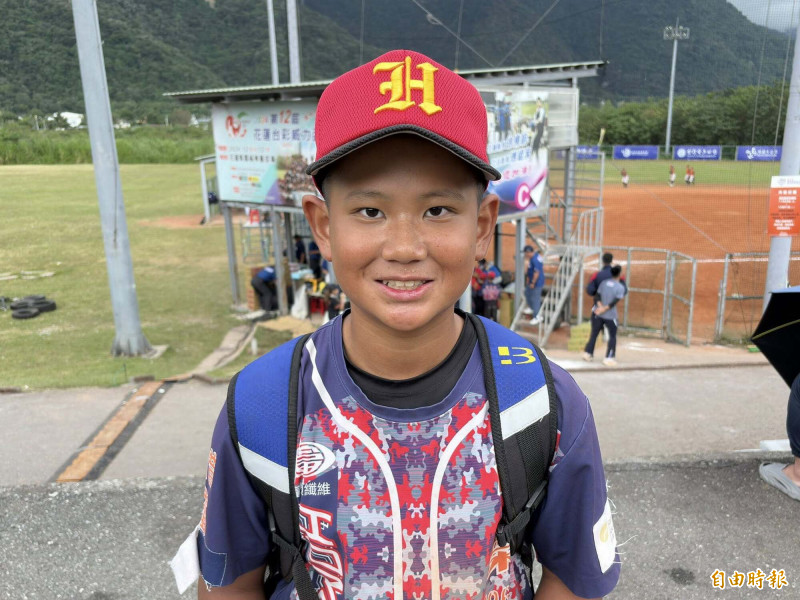 台東紅葉國小沈冠霖。（記者徐正揚攝）