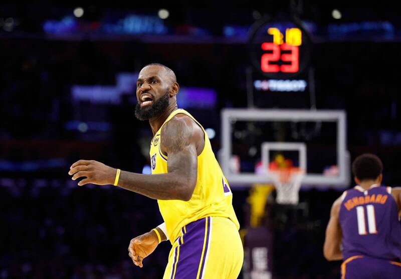 詹姆斯。（法新社）