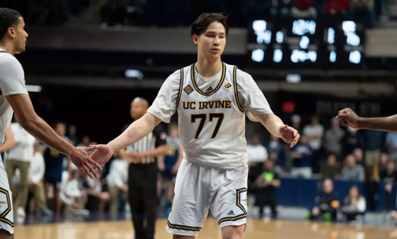 車侑城。（取自加州大學爾灣分校男籃官網）