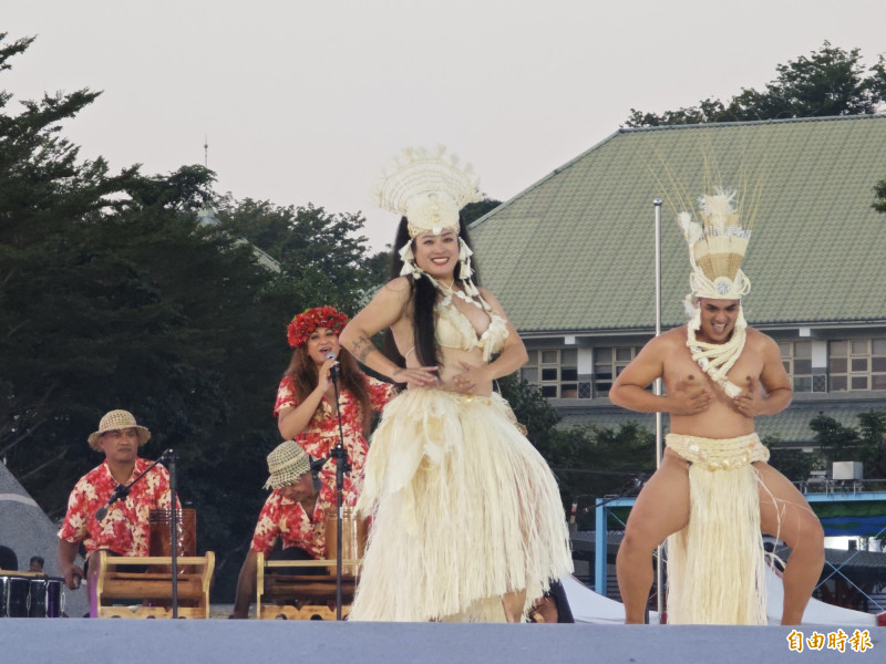 大溪地（Tahiti）舞團的開幕表演。（記者陳彥廷攝）