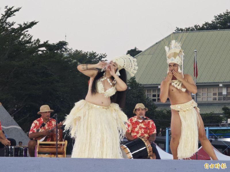 大溪地（Tahiti）舞團的開幕表演。（記者陳彥廷攝）