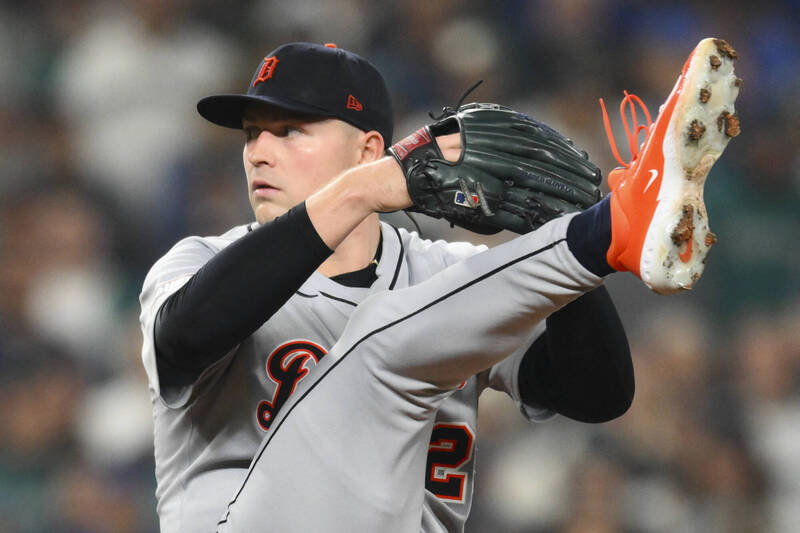 老虎隊王牌左投史庫柏爾。（資料照，路透）