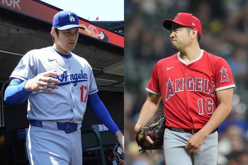 大谷翔平與菊池雄星。（資料照合成圖）