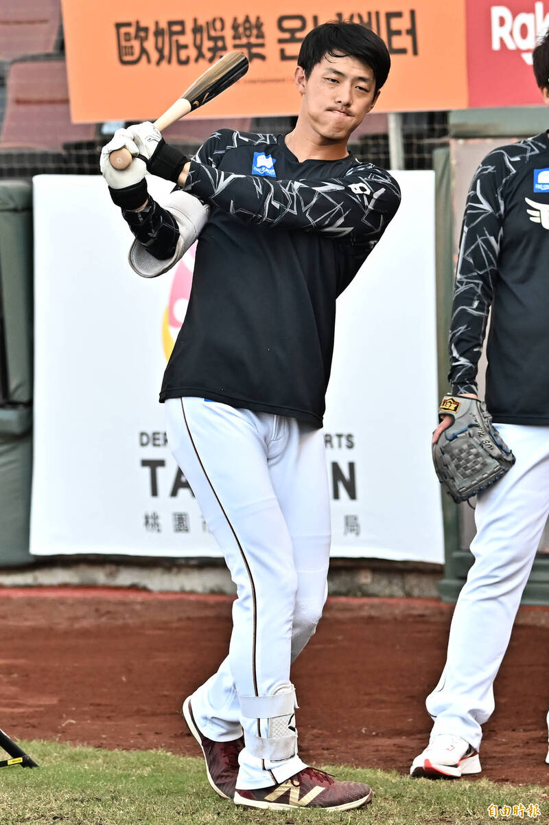 辰己涼介。（資料照，記者陳志曲攝）