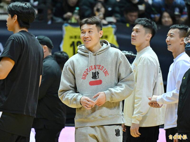 李愷諺因傷缺賽。（記者陳逸寬攝）