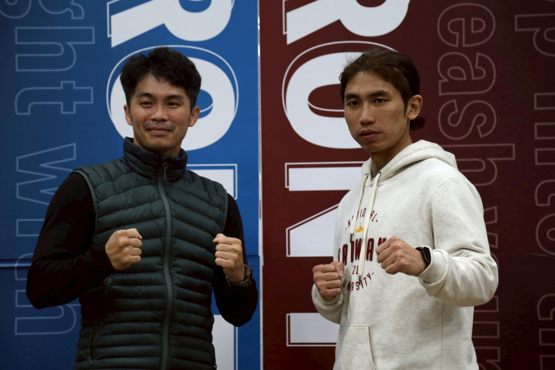 左為張詠誌，右為沈旻言。（中華拳擊總會提供）