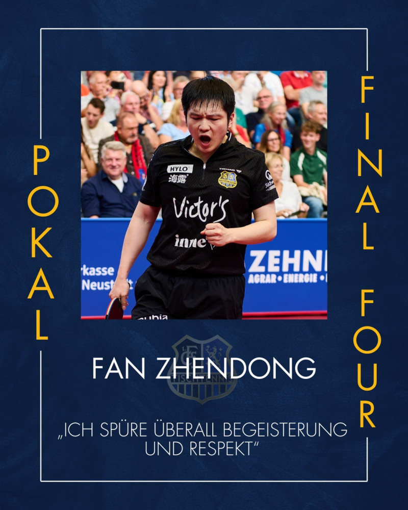 樊振東連兩戰貢獻兩勝，率領薩爾布魯根奪下德國杯冠軍。（取自TTBL臉書）