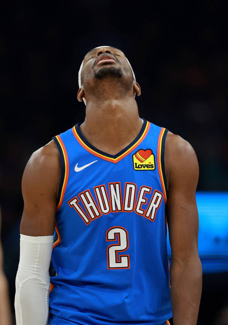 雷霆球星吉爾吉斯亞歷山大。（路透）