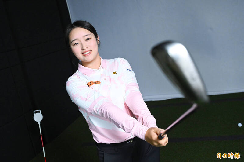 吳佳晏設定目標，期許自己站上日巡賓士積分榜總排名第1。（記者陳逸寬攝）