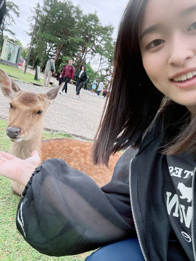 吳佳晏逐漸適應在日本的生活。（吳佳晏提供）