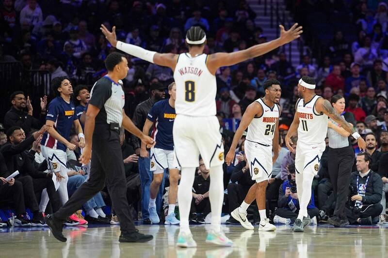 金塊爆冷贏球。（法新社）