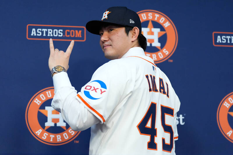 今井達也。（美聯社）