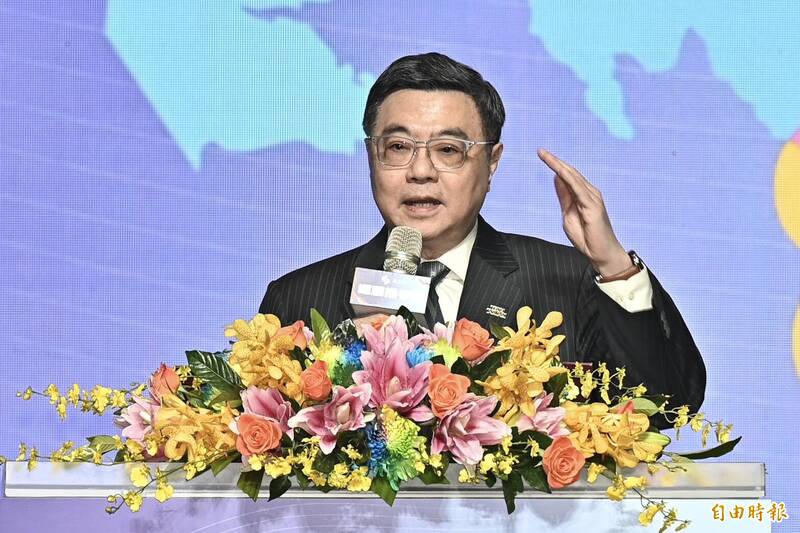 卓榮泰出席運動推手獎頒獎典禮。（記者塗建榮攝）