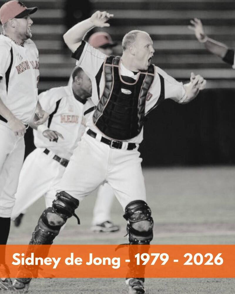 前U23荷蘭總教練德容驚傳驟逝。（取自Honkbalsoftbalnl臉書）