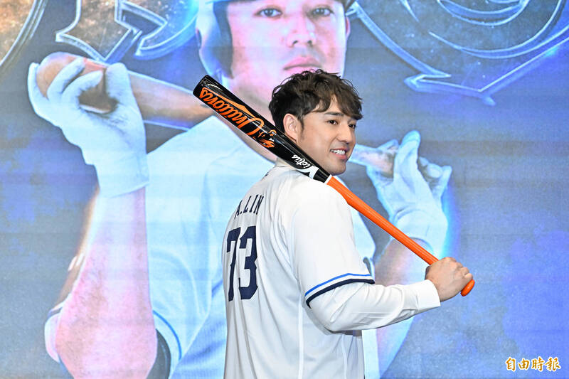 林安可加盟西武獅。（記者陳志曲攝）