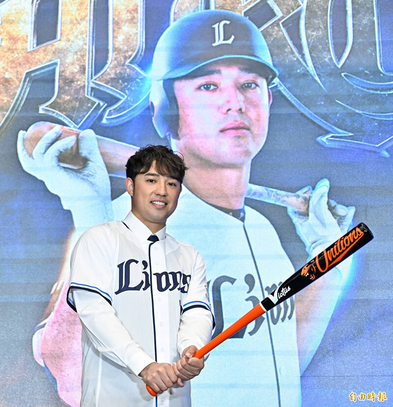 林安可加盟西武獅。（記者陳志曲攝）