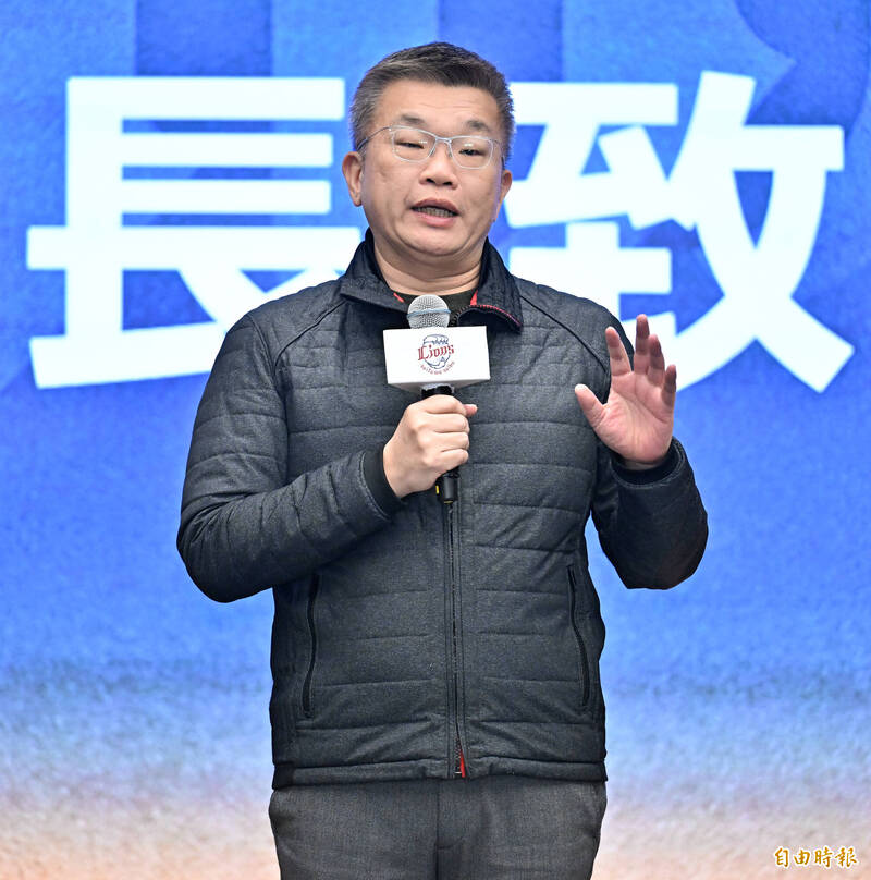 中華職棒大聯盟會長蔡其昌。（記者陳志曲攝）