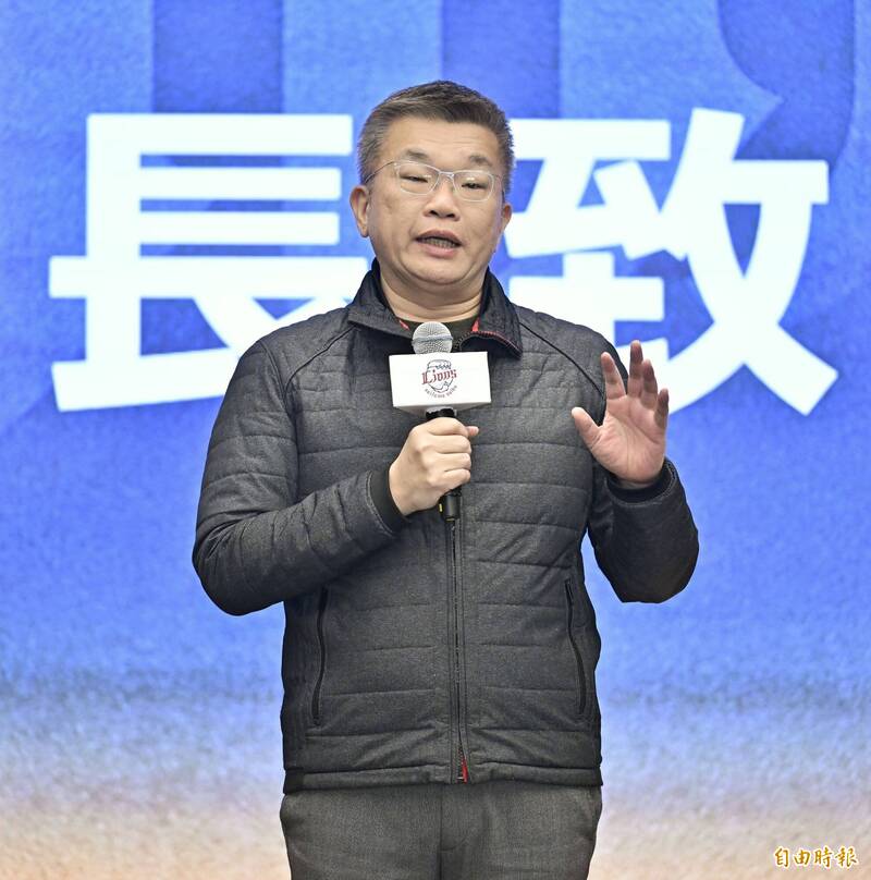 中職會長蔡其昌。（記者陳志曲攝）