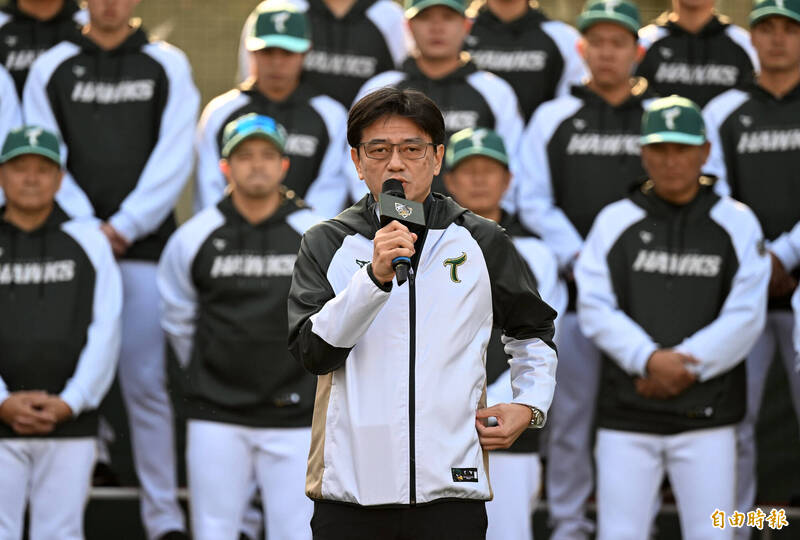 領隊劉東洋。（記者李惠洲攝）