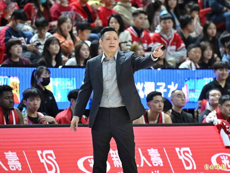 臺北台新戰神總教練許皓程。（記者陳逸寬攝）