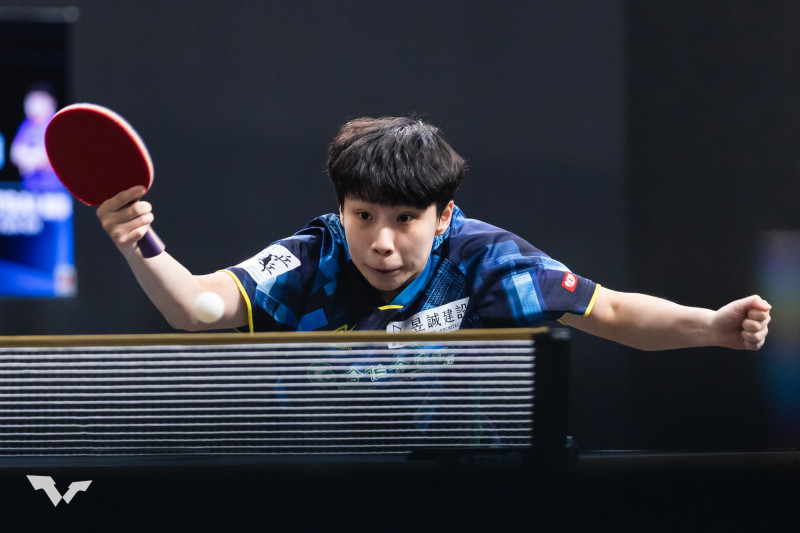 蔡昀恩上週在杜哈球星挑戰賽從資格賽一路殺進32強，世界排名再創新高。（取自WTT官網）