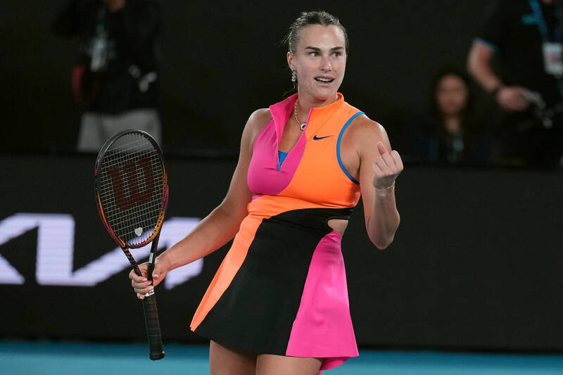 莎巴蓮卡。（美聯社）