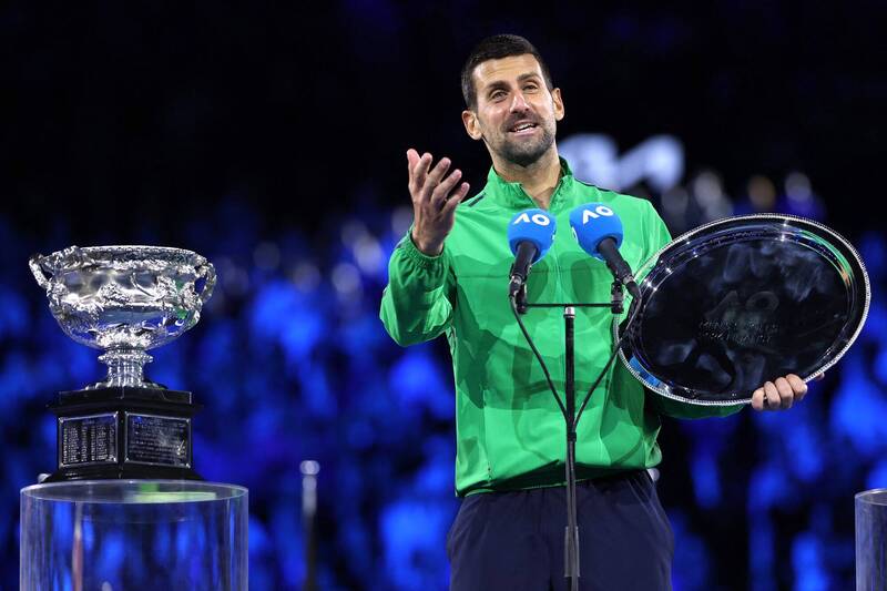 喬科維奇。（法新社）