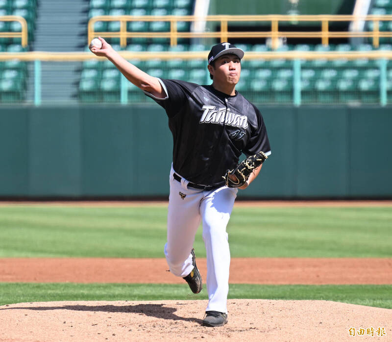 台灣隊鄭浩均。（記者李惠洲攝）