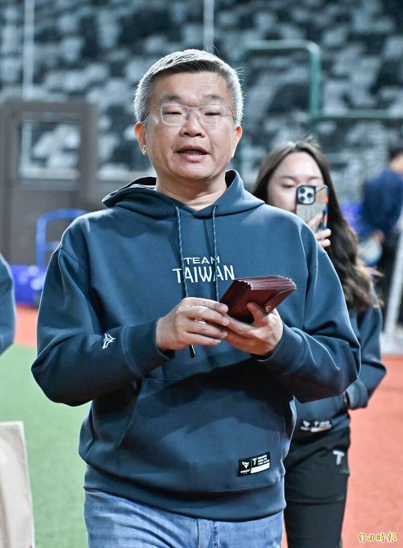 中職會長蔡其昌。（記者陳志曲攝）
