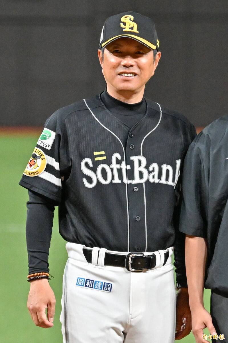 福岡軟銀鷹監督小久保裕紀。（記者陳志曲攝）