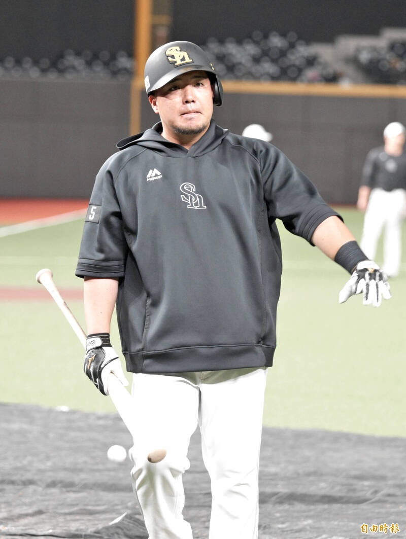 山川穗高。（記者王藝菘攝）