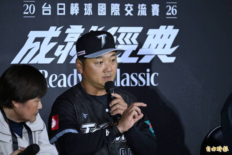 台灣隊總教練曾豪駒。（記者陳逸寬攝）